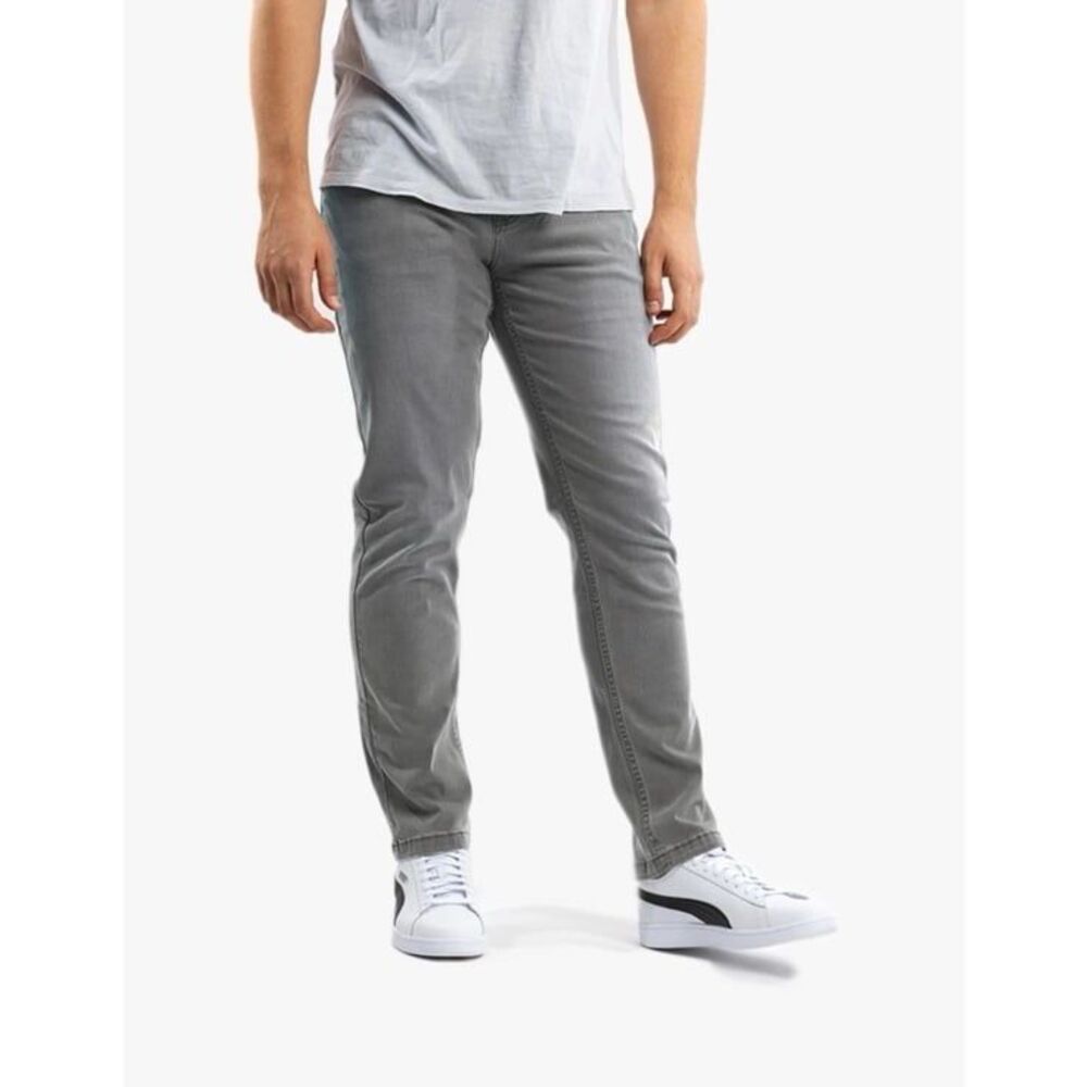 Mugsy Men’s Beans Slim Straight Gray Stretch Jeans Size 42x30